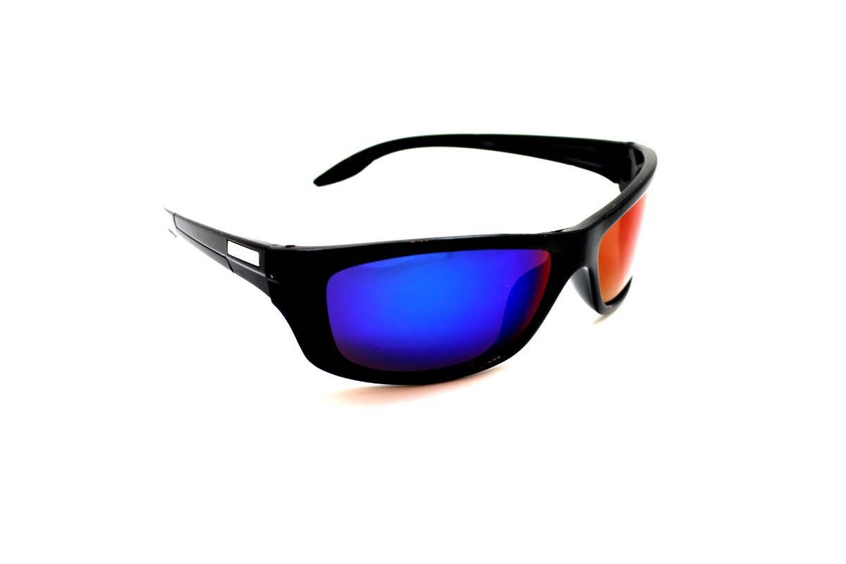 Мужские поляризационные - POLARIZED 3001 черный синий сиреневый
